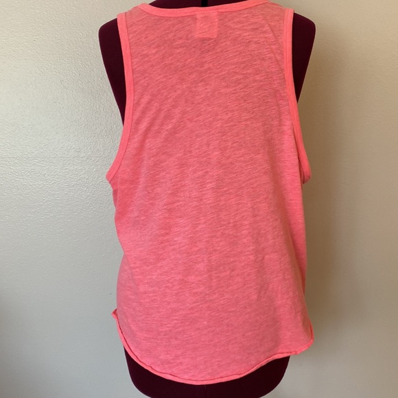 PINK sequined coral tank top, M - Picture 3 of 4